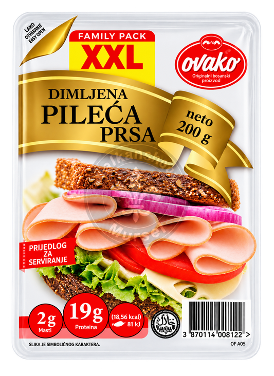 Ovako geräucherte Hähnchenbrust Aufschnitt 200g