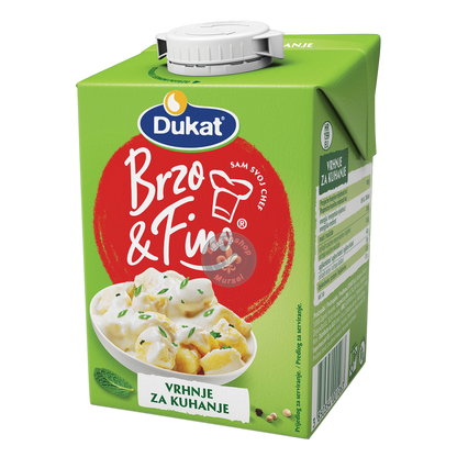 Dukat brzo i fino vrhnje za kuhanje