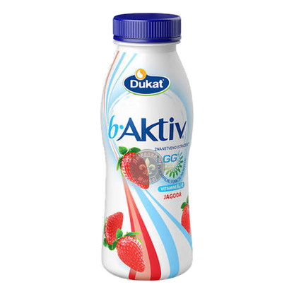 Dukat bActive LGG vocni jogurt/smoothie 330ml